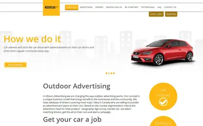 Screenshot: Web design