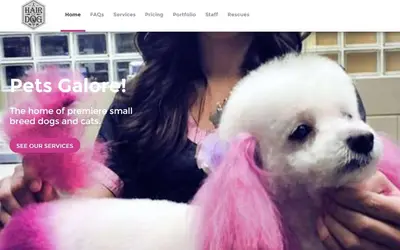 Screenshot: hairofthedogpetspa.com
