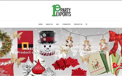 Screenshot: partyexports.com