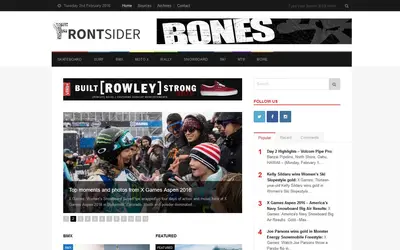 Screenshot: frontsider.com