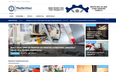 Screenshot: thedavinciworkshop.com