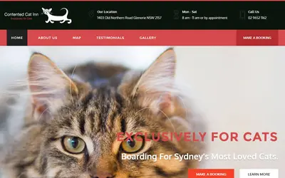 Screenshot: contentedcatinn.com.au