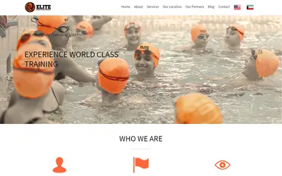 Screenshot: eliteswimteam.com